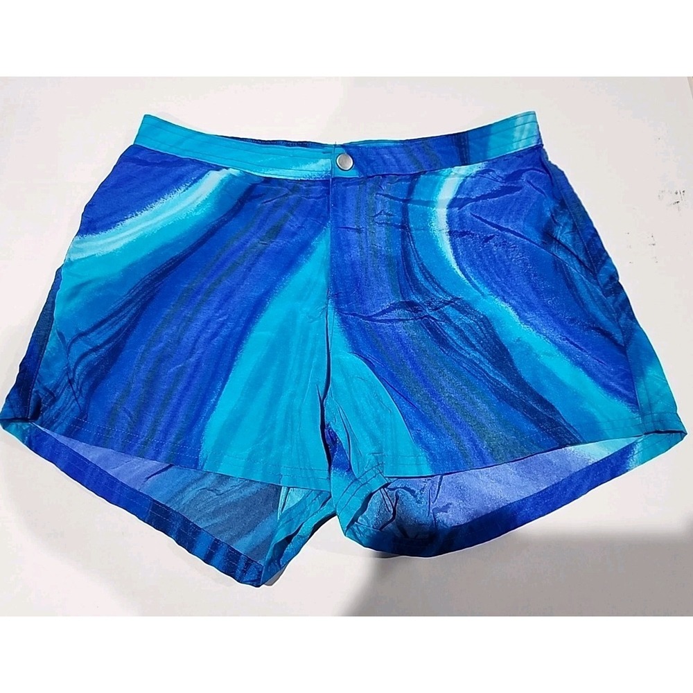 Catalina Beach Shorts Womens S 4/6 Blue Turquoise Lightweight Unlined